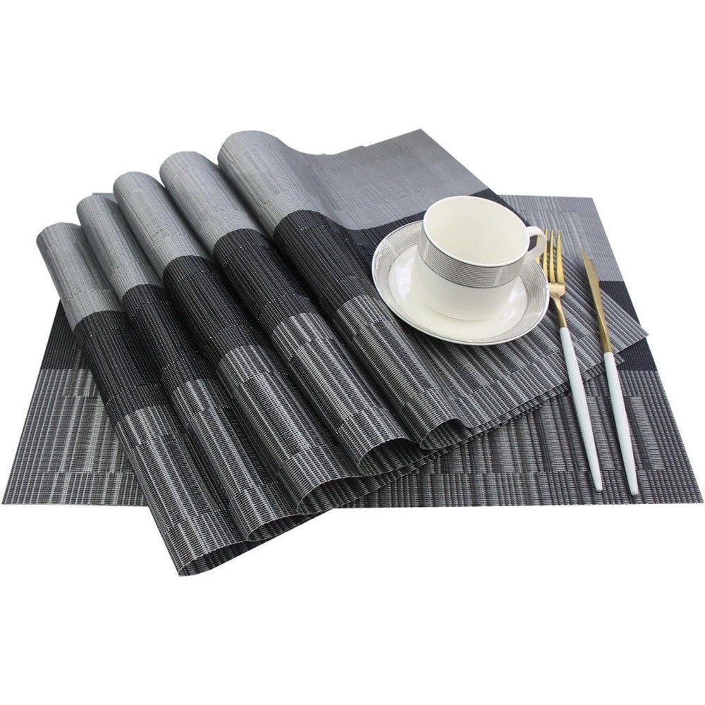 JOGO AMERICANO DE SALA DE JANTAR MESA JANTAR PVC CORES 6 PEÇAS