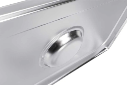 TAMPA PARA CUBA GASTRONOMICA GN 1/1 325X530 E 0,7MM AÇO INOX