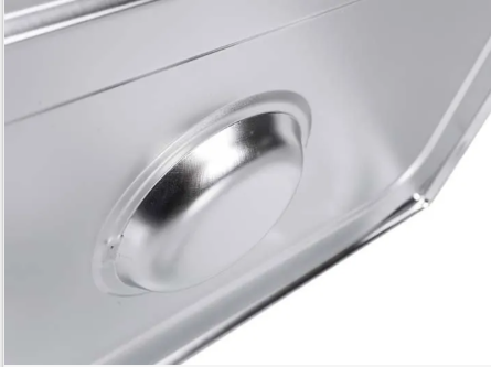 TAMPA PARA CUBA GASTRONOMICA GN 1/2 325X265 E 0,7MM AÇO INOX