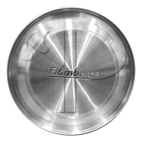 CHALEIRA AÇO INOX COM APITO 2,5 L FUNDO TRIPLO