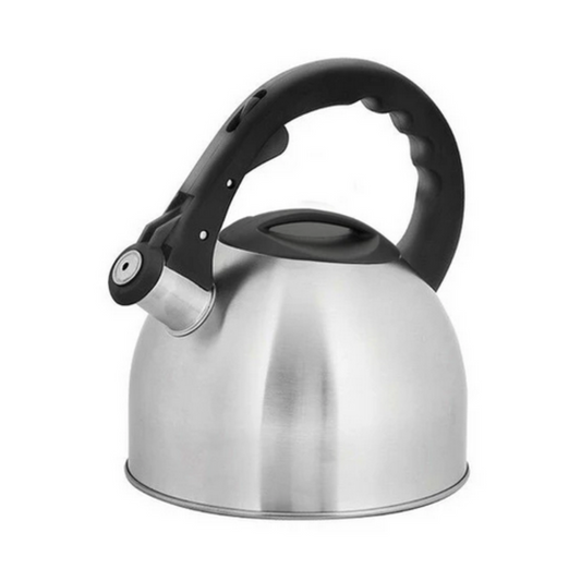 CHALEIRA AÇO INOX COM APITO 2,5 L FUNDO TRIPLO