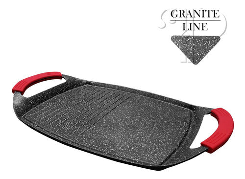 CHAPA GRILL COM REVESTIMENTO GRANITO ANTIADERENTE