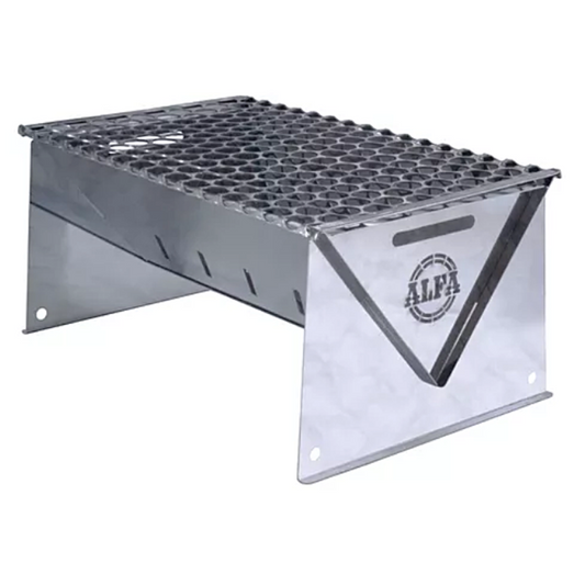 CHURRASQUEIRA PORTÁTIL INOX - COMPACTA PESCA PRAIA CAMPING