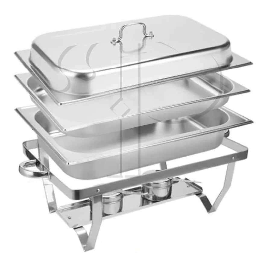RECHAUD INOX 13 LITROS 2 CUBAS GN - IPÊ COZINHAS