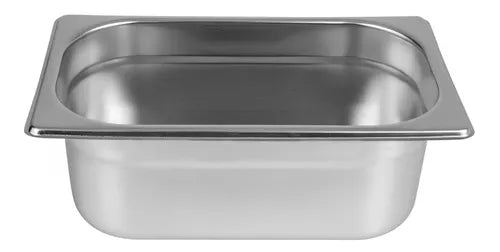 CUBA GASTRONOMICA GN 1/4X100MM 162X265MM AÇO INOX E 0,7MM