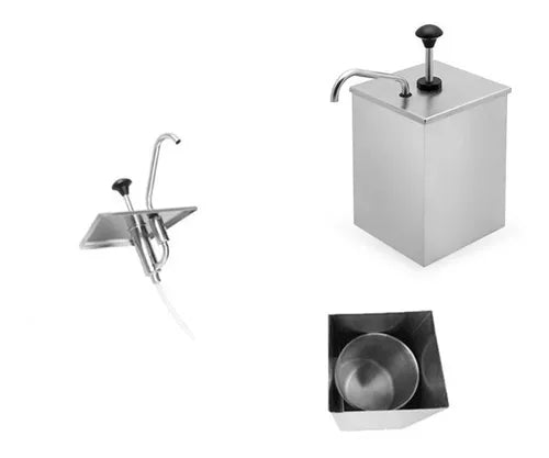 DISPENSER DOSADOR P/ MOLHO E CONDIMENTOS 3 LITROS AÇO INOX