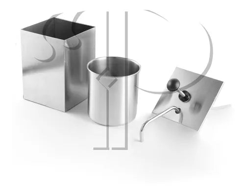 Dispenser Dosador P/ Molho E Condimentos 3 Litros Aço Inox