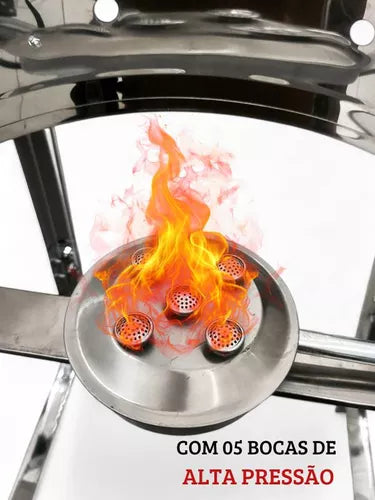 TACHO PASTELEIRO 16 A GÁS ALTA PRESSÃO CESTO - IPÊ COZINHAS