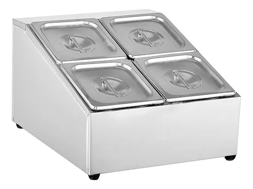 CONDIMENTADORA PIZZAIOLO PIZZARIA DUPLO 4 CUBAS