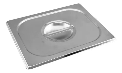 TAMPA PARA CUBA GASTRONOMICA GN 1/2 325X265 E 0,7MM AÇO INOX