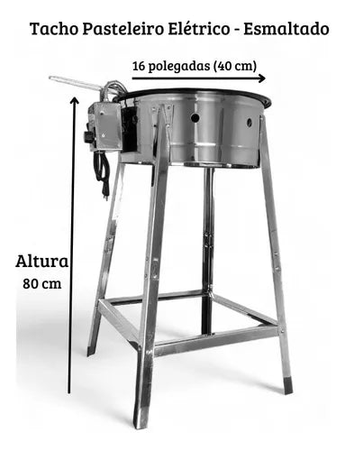 TACHO PASTELEIRO 16 A GÁS ALTA PRESSÃO CESTO - IPÊ COZINHAS