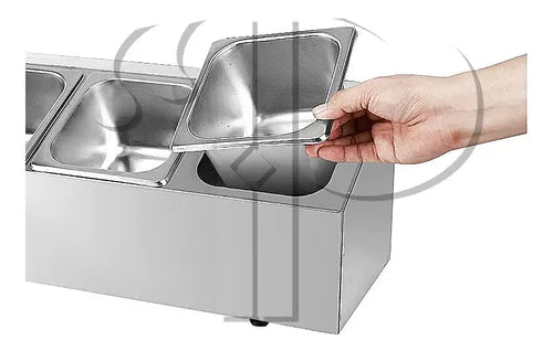 CONDIMENTADORA PIZZAIOLO PIZZARIA DUPLO 4 CUBAS