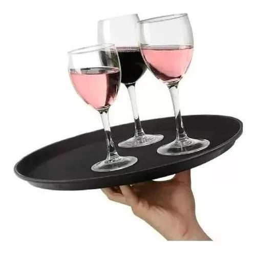 BANDEJA REDONDA ANTIDERRAPANTE GARÇOM 40CM