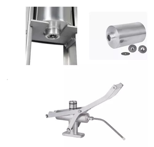 KIT CHURROS 1 MASSEIRA ENGRENAGEM E 2 DOCEIRA DE 2 LITROS R2