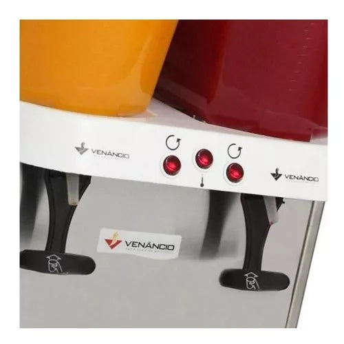 REFRESQUEIRA 32 LITROS 2 CUBAS RV216 VENÂNCIO COR PRATEADO