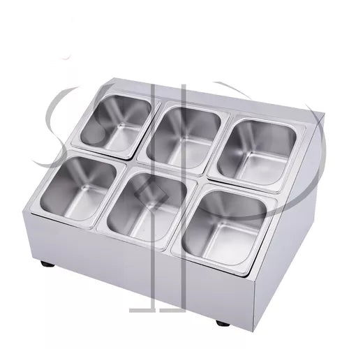 CONDIMENTADORA PIZZAIOLO PIZZARIA DUPLO 6 CUBAS