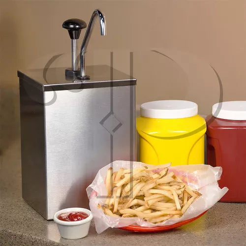 DISPENSER DOSADOR P/ MOLHO E CONDIMENTOS 3 LITROS AÇO INOX