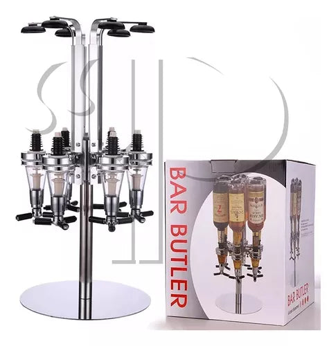PORTA BEBIDAS GIRATÓRIO DOSADOR DISPENSER PARA 6 GARRAFAS