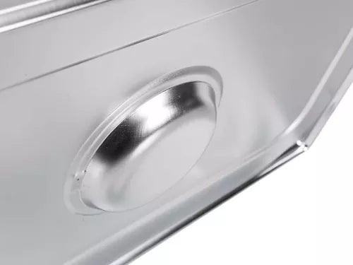 TAMPA PARA CUBA GASTRONOMICA GN 1/4 265X162 AÇO INOX E 0,7MM