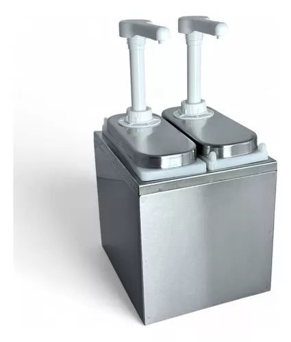 DISPENSER DOSADOR DE MOLHO OU CONDIMENTO EM INOX 2 LITROS