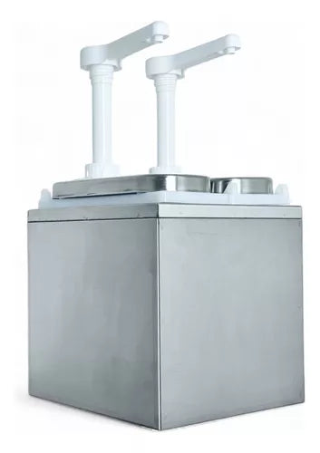 DISPENSER DOSADOR DE MOLHO OU CONDIMENTO EM INOX 2 LITROS