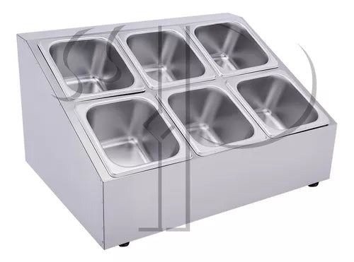 CONDIMENTADORA PIZZAIOLO PIZZARIA DUPLO 6 CUBAS