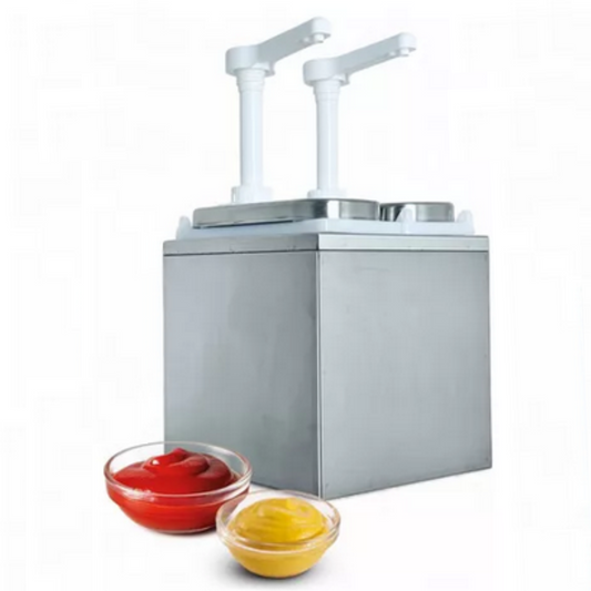 DISPENSER DOSADOR DE MOLHO OU CONDIMENTO EM INOX 2 LITROS