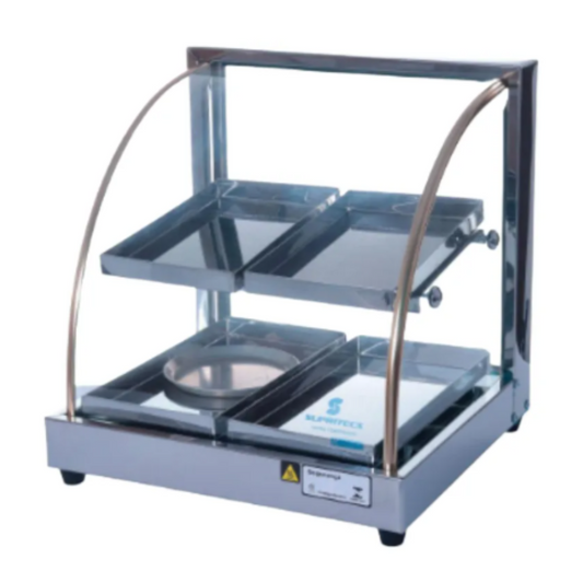 ESTUFA 4 DUPLA SIMPLES VIDRO CURVO 127V - 482 SUPRITECS