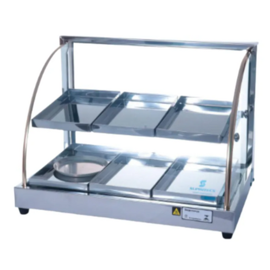 ESTUFA 6 DUPLA SIMPLES VIDRO CURVO 220V - 485 SUPRITECS