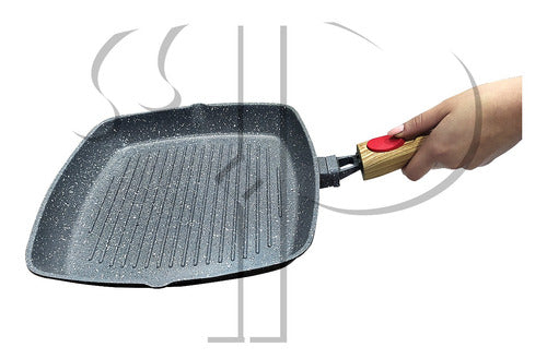 FRIGIDEIRA INDUÇÃO COOKLOVER ANTIADERENTE GRANITO 28 CM QUADRADA