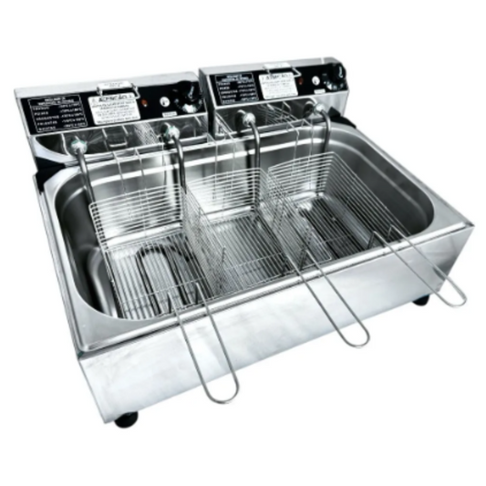 FRITADEIRA INDUSTRIAL ELETRICA 16L 1 CUBA 3 CESTOS 127V - IPE COZINHAS