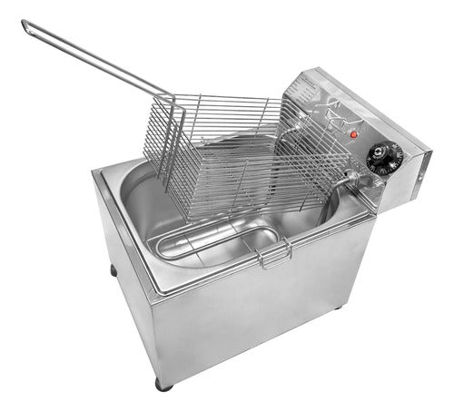 FRITADEIRA INDUSTRIAL 10 LITROS COM ZONA FRIA - IPÊ COZINHAS