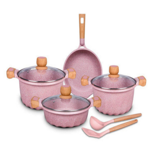 JOGO DE PANELAS 9 PEÇAS GRANITO STONE COOKLOVER