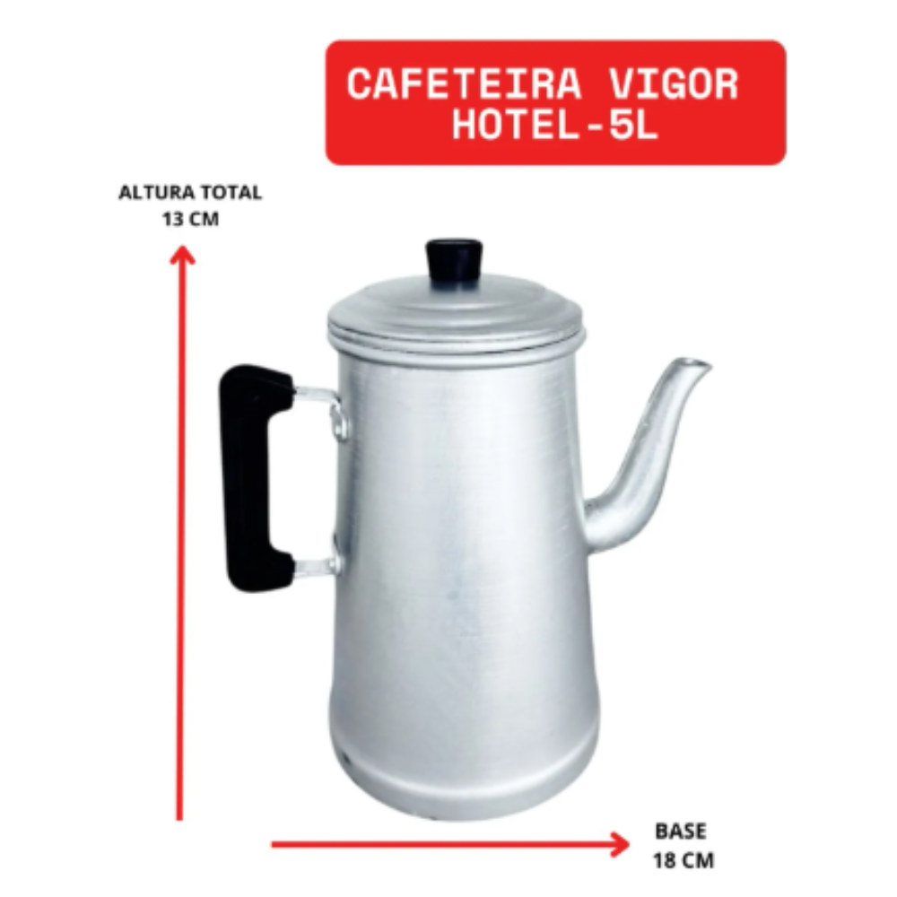 KIT CAFETEIRA N8 5LITROS C TRIPE MEDIO VIGOR