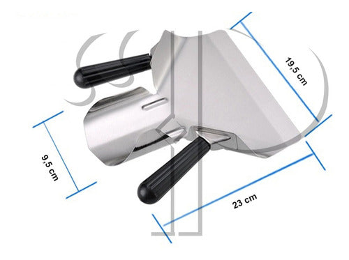 PÁ E PEGADOR AMBIDESTRO PARA BATATA PIPOCA SALGADOS