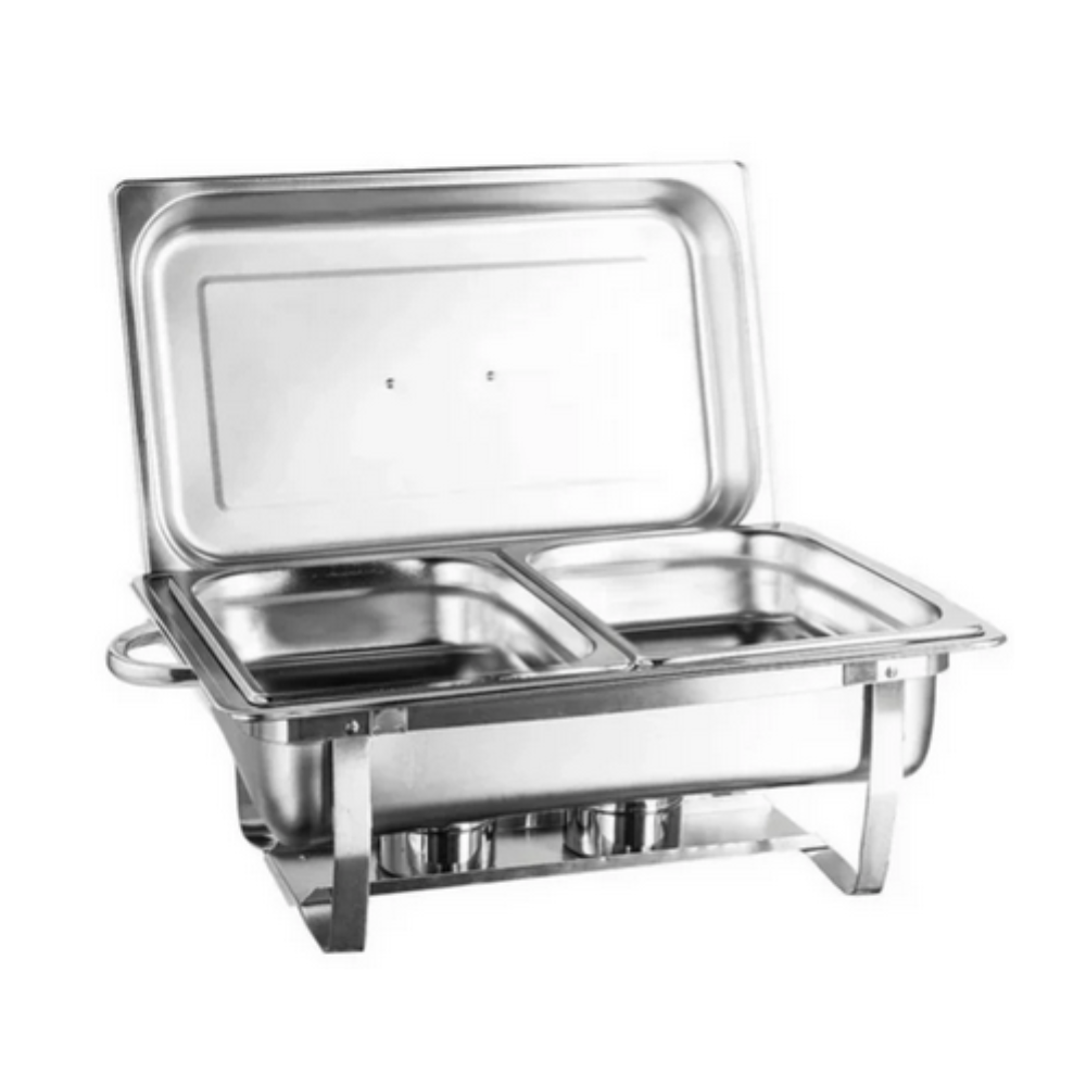 RECHAUD INOX 13 LITROS 2 CUBAS GN - IPÊ COZINHAS