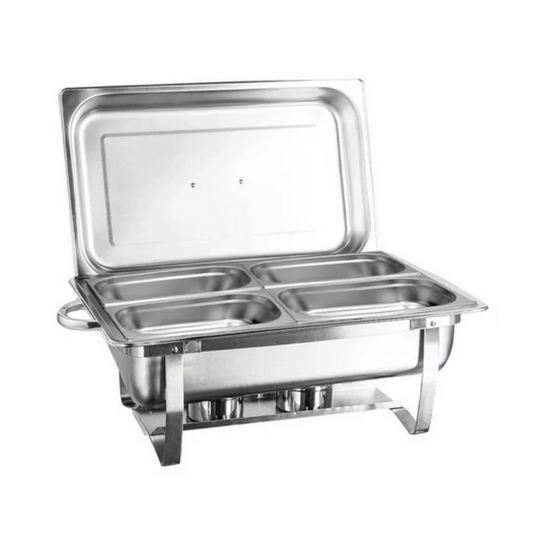RECHAUD INOX 13 LITROS 4 CUBA GN 1/4X100 - IPÊ COZINHAS