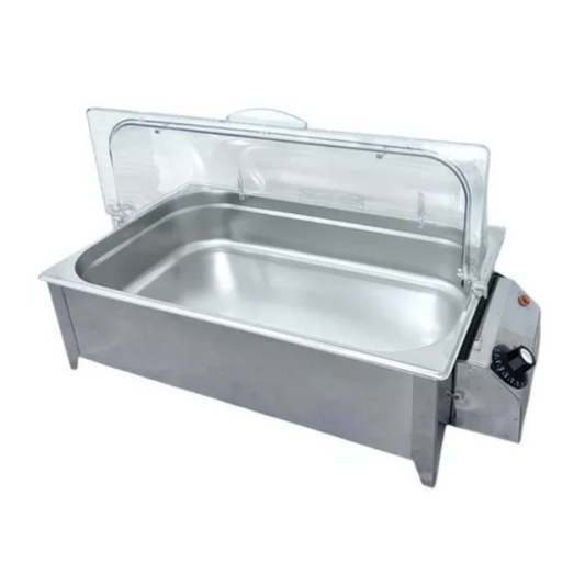 RECHAUD ELÉTRICO 750W CUBA INOX 1/1X100 TAMPA ACRÍLICO