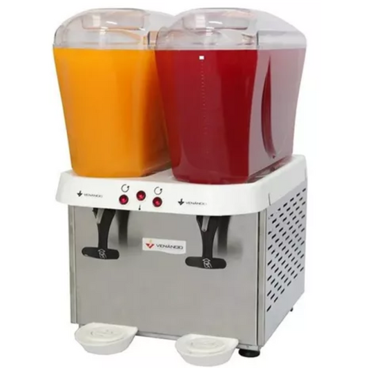 REFRESQUEIRA 32 LITROS 2 CUBAS RV216 VENÂNCIO COR PRATEADO