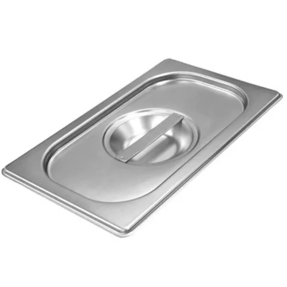 TAMPA PARA CUBA GASTRONOMICA GN 1/4 265X162 AÇO INOX E 0,7MM
