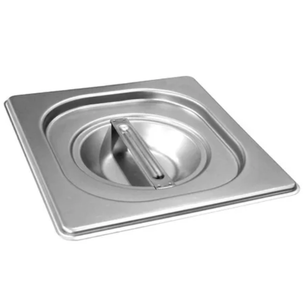 TAMPA PARA CUBA GASTRONOMICA GN 1/6 176x162 AÇO INOX E 0,7MM