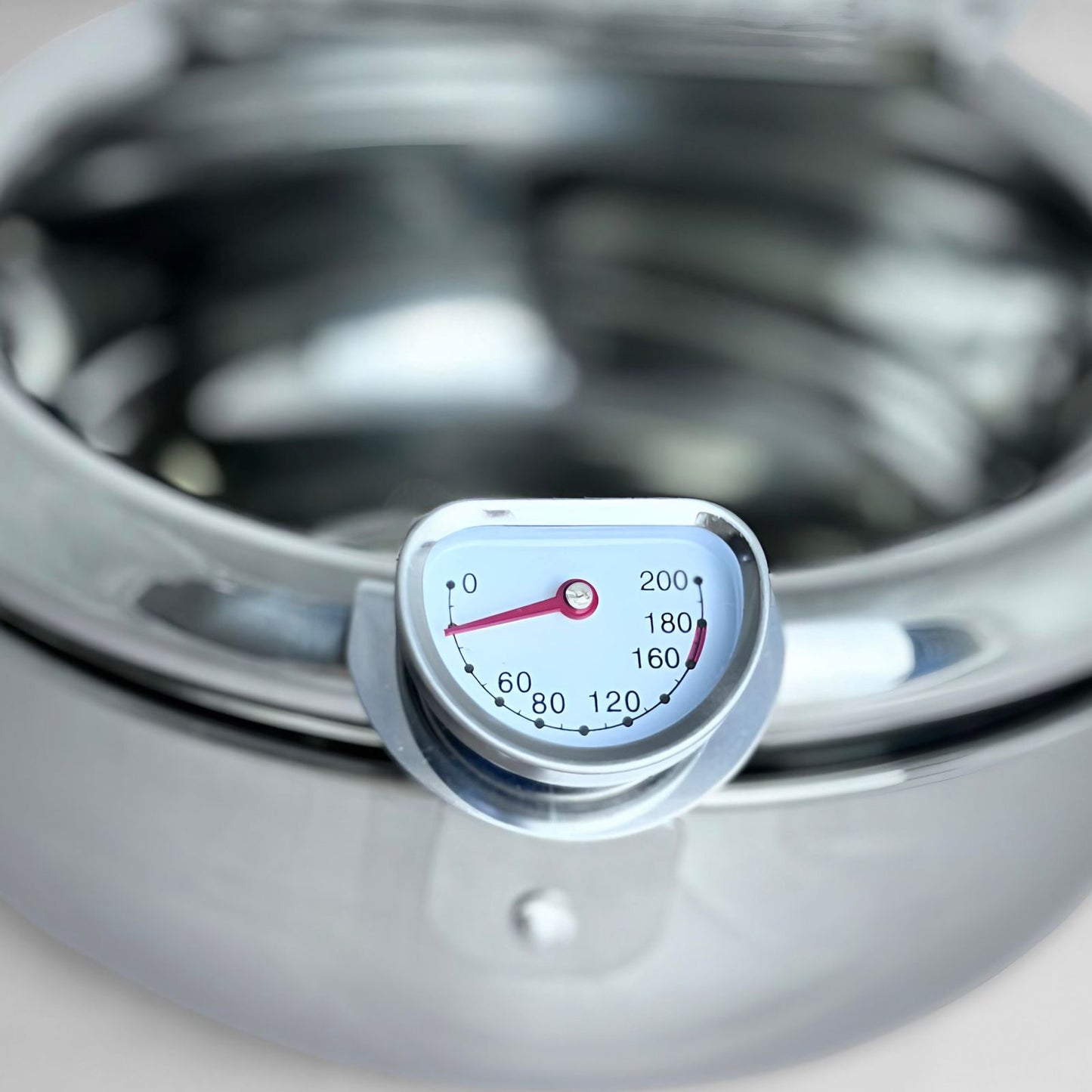 FRITADEIRA JAPONESA FRYER AÇO INOX 25 CM 3.2L COM TERMÔMETRO
