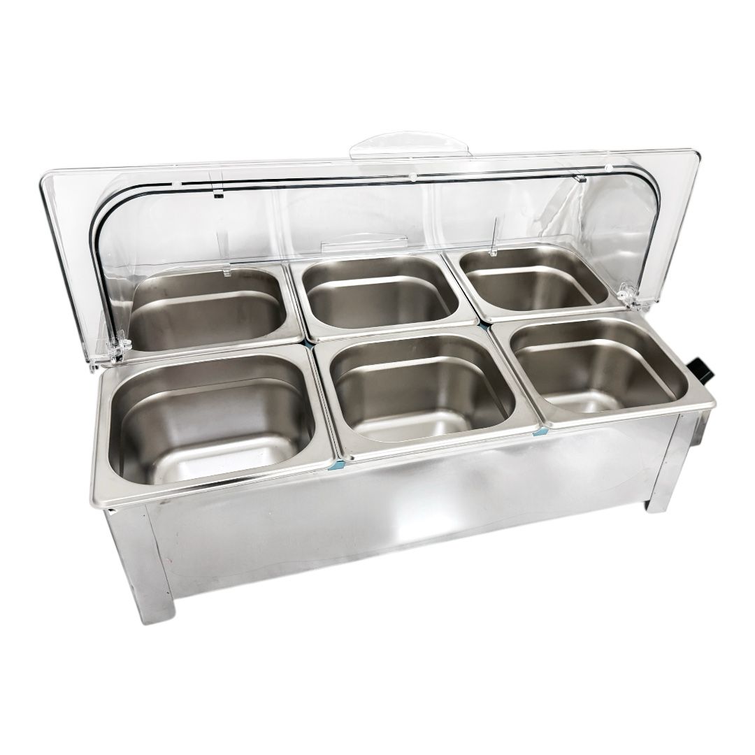 RECHAUD ELETRICO IPE COZINHAS 6 CUBAS 1/6X100 220V