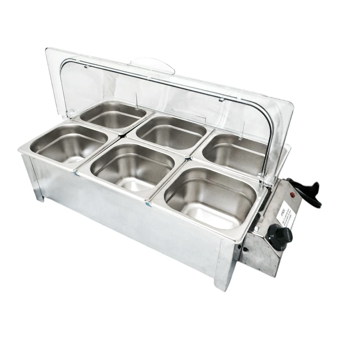 RECHAUD ELETRICO IPE COZINHAS 6 CUBAS 1/6X100 220V