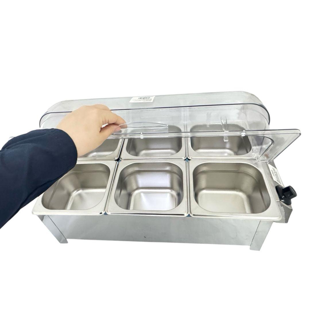 RECHAUD ELETRICO IPE COZINHAS 6 CUBAS 1/6X100 220V