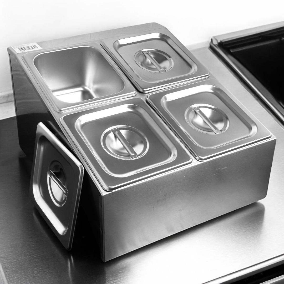 CONDIMENTADORA PIZZAIOLO PIZZARIA DUPLO 4 CUBAS