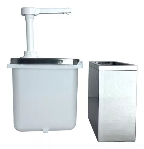 Dispenser Dosador De Molho Ou Condimento Em Aço Inox 1 Litro