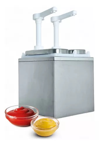 Dispenser Dosador De Molho Ou Condimento Em Inox 2 Litros