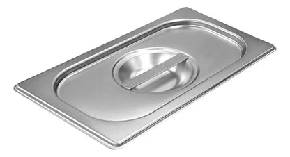 Tampa Para Cuba Gastronomica Gn 1/3 325x176 Aço Inox E 0,7mm