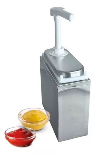 Dispenser Dosador De Molho Ou Condimento Em Aço Inox 1 Litro